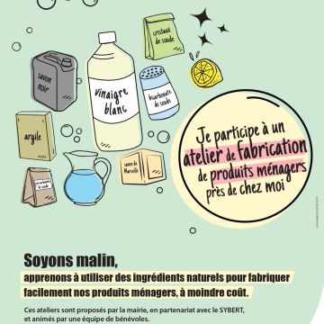 Formation "Faire ses produits ménagers" initiée par le Sybert et organisée par l'association "A Fond La Transition".