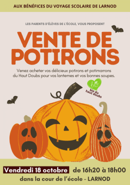 Vente de potirons