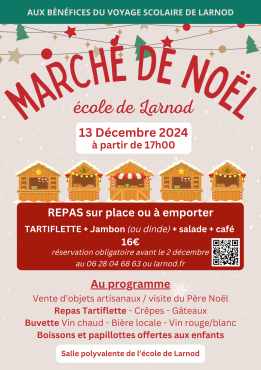 Marché de Noël le vendredi 13 décembre à partir de 17h