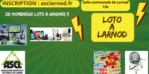 Loto annuel de l'ASCL: Rappel pour inscriptions