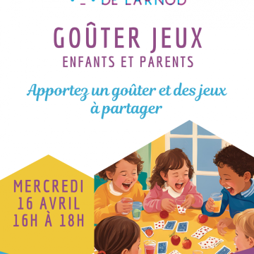 Temps "goûter-jeux de société"  à la médiathèque mercredi 16 avril de 16h à 18h !