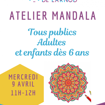 Atelier mandala tous publics