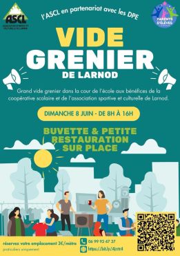 Vide-grenier le dimanche 8 juin