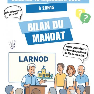 Réunion publique "Bilan du mandat 2020-2026"