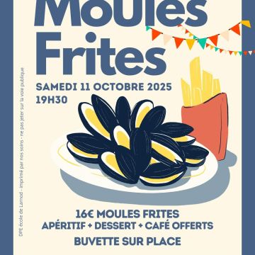 Soirée moules frites le samedi 11 octobre