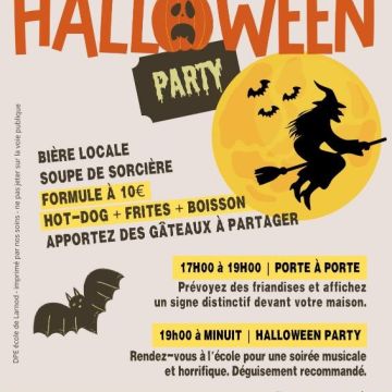 Halloween Party le samedi 1er novembre