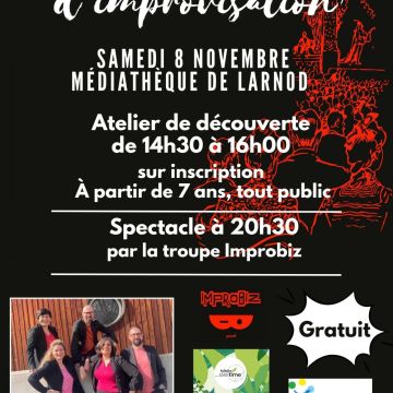 Théâtre d'improvisation le samedi 8 novembre