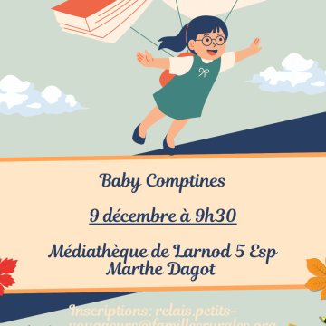 Baby comptines le mardi 9 décembre à 9h30
