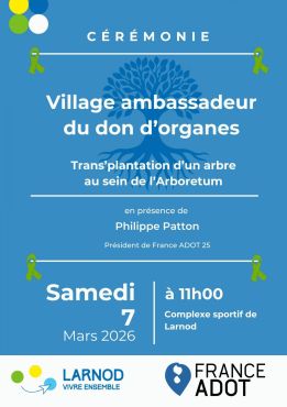 Cérémonie de transplantation d'un arbre samedi 7 mars à 11h